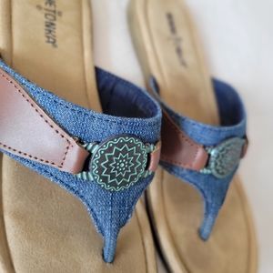 Blue sandals